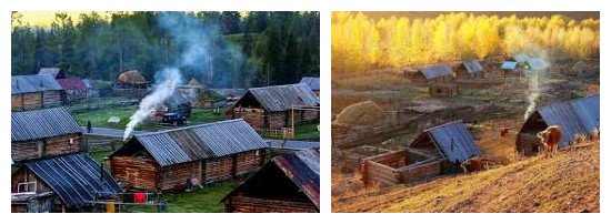 Kanas Tuwa Dorf in Xinjiang Kanas Tuwa Dorf in Xinjiang