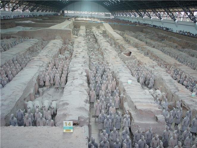 Die Terrakotta-Armee in Xi'an Die Terrakotta-Armee in Xi'an