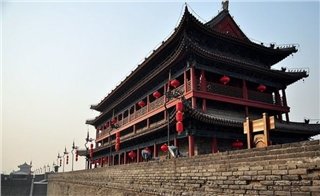 Die Stadtamauer in Xian Die Stadtamauer in Xian