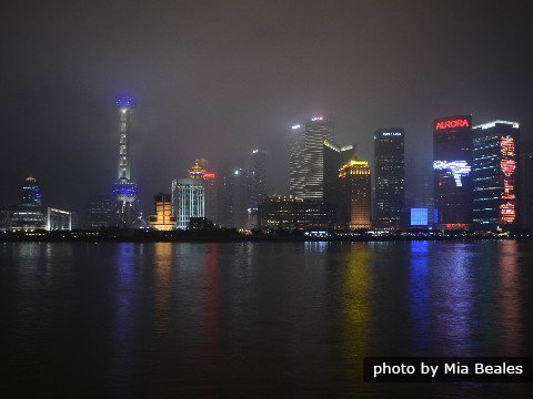 Der Pudong Bezirk, das neue Geschäftszentrum Shanghais