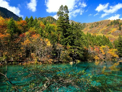 Jiuzhaigou, einer der schönsten Landschaftgebiet in Sichuan