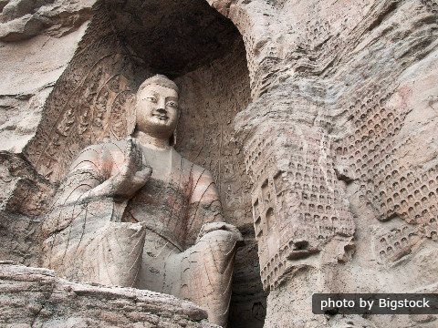 Yungang-Grotten, ein Kunstwerk des chinesischen Buddhismus in Shanxi Provinz