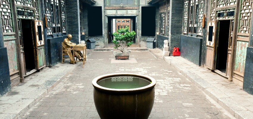 alte Architektur in China nach Fengshui