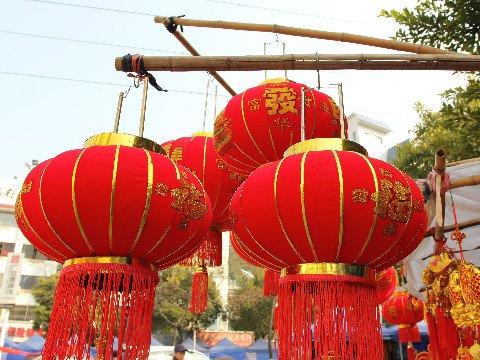 Die chinesische Laterne, Dekorationsstück des Festes in China