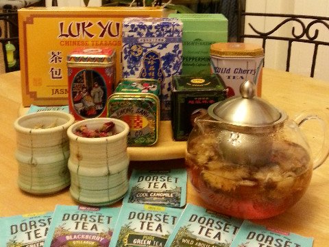 Chinesischer Blütentee, duftender Tee in China