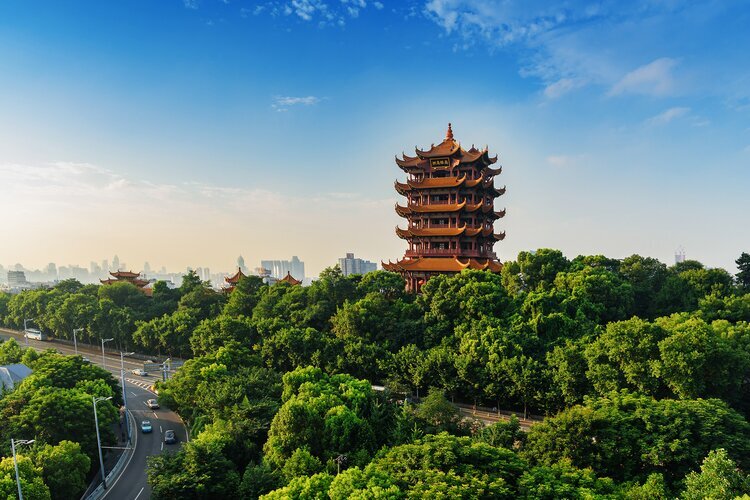 Der Turm des Gelben Kranichs (Huanghe-Lou)