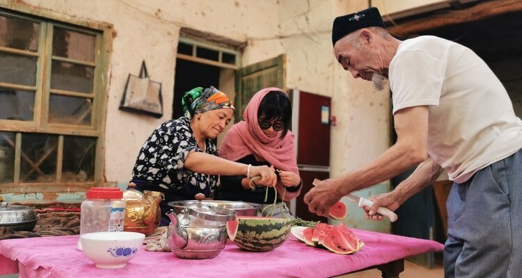 Melonen in Xinjiang