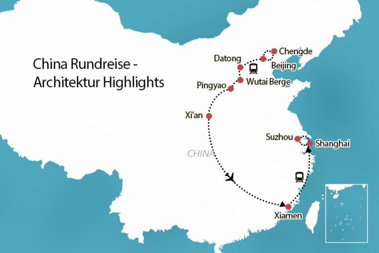 China Rundreise 3 Wochen:Architektur-Reise