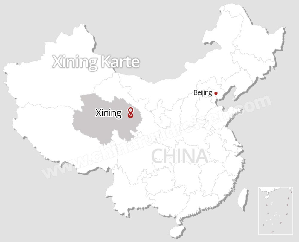 Xining Karte