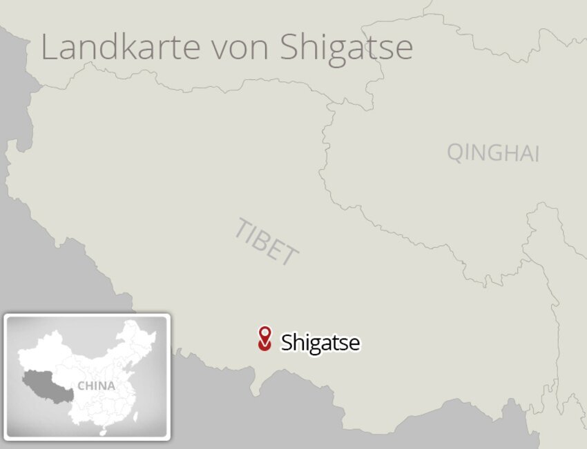 Shigatse Karte