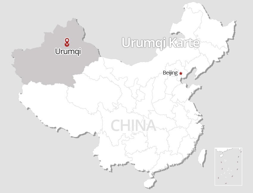 Xinjiang Karte
