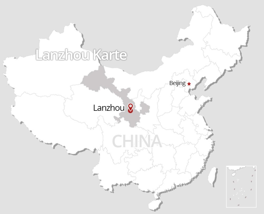 Lanzhou Karte