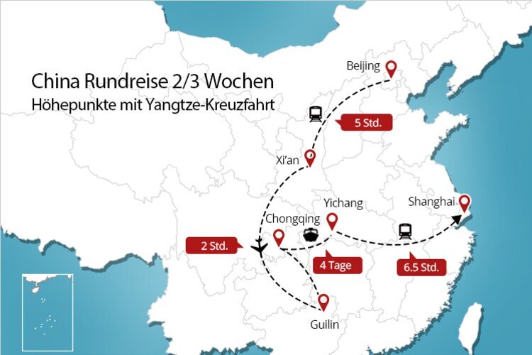 China Rundreise 2 Wochen