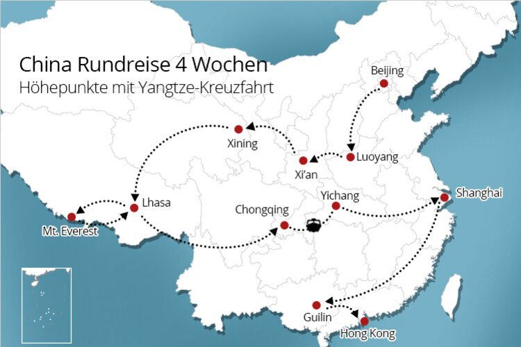 China Rundreise 4 Wochen