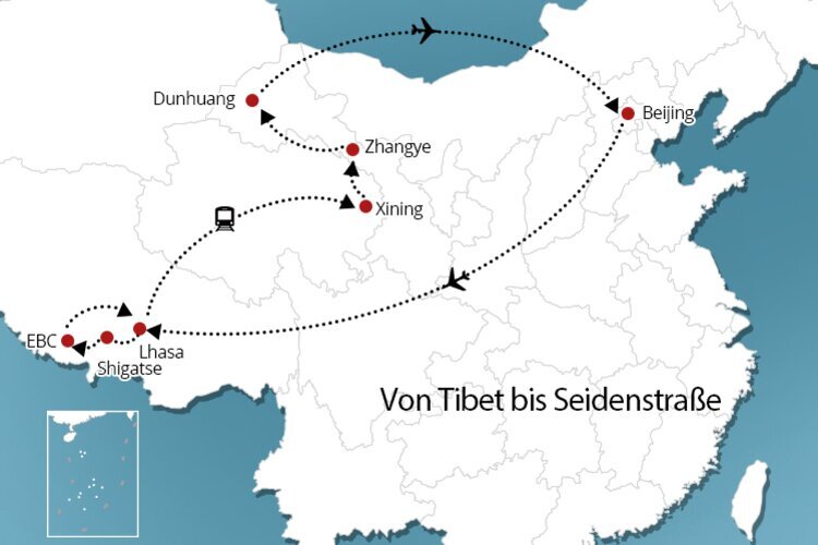 China Rundreise 2 Wochen: Tibet Rundreise mit Seidenstraße 