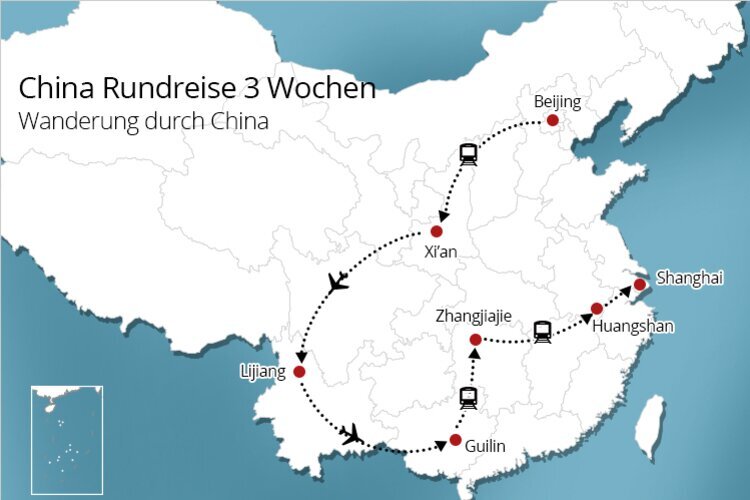 China Rundreise 3 Wochen