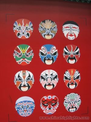 Peking Oper Masken, Gesichtsmaskentypen der Peking Oper