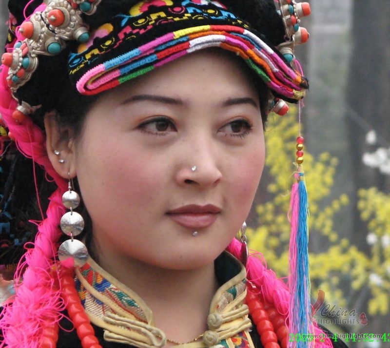 Qiang Nationalität, eine nomadische Minderheit im westen China